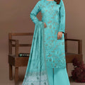 Embroidered Lawn Unstitched 3PC with Embroidered Ready to wear Dupatta