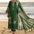 Embroidered Lawn Unstitched 3PC with Digital Printed Dupatta