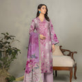 Embroidered Digital Printed Lawn Unstitched 3pc with Ready to wear Bana Dora Voil Dupatta