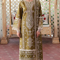 MAHNUR-Embroidered Lawn 3PC With Embroidered Dupatta