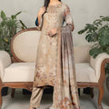 Embroidered Digital Printed Lawn Unstitched 3pc with Ready to wear Bana Dora Voil Dupatta