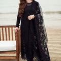 NUREH-Chikenkari Laser Embroidered Lawn 3PC with Cotton Net Printed Dupatta