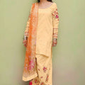 Zara Shahjahan-Embroidered Unstitched Lawn 3 PC with Embroidered Trouser