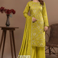 Embroidered Lawn Unstitched 3PC with Embroidered Ready to wear Dupatta