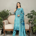 Embroidered Digital Printed Lawn Unstitched 3pc with Ready to wear Bana Dora Voil Dupatta